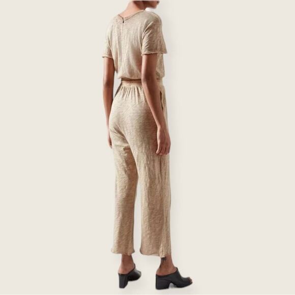 NWOT | ATM | Slub Jersey Short Sleeve Jumpsuit | Coral Stone | Medium - Picture 13 of 14